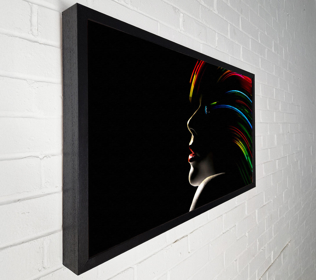  A Canvas Print of Rainbow Hair Canvas Print