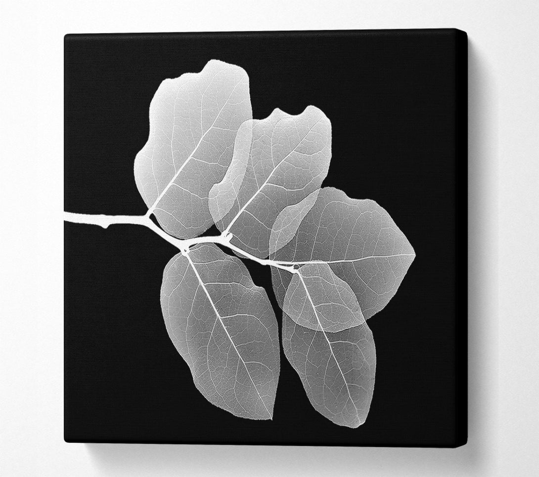  A Canvas Print of Winter Leaf Canvas Wall Art