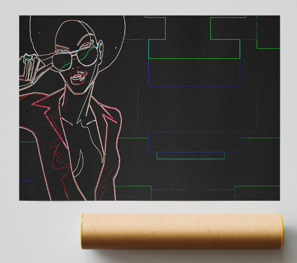 Disco Diva Giclee Print