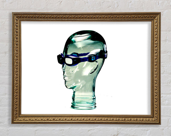Glass Head Framed Print