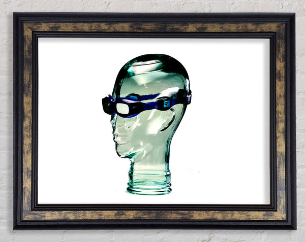 Glass Head Framed Print