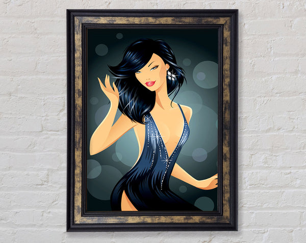 Party Girl Framed Print
