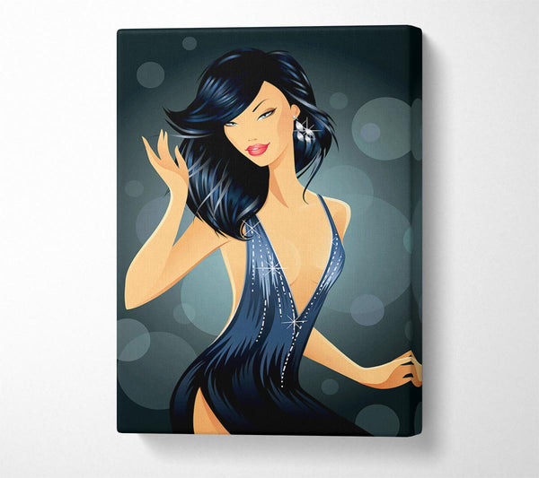  A Canvas Print of Party Girl Canvas Print