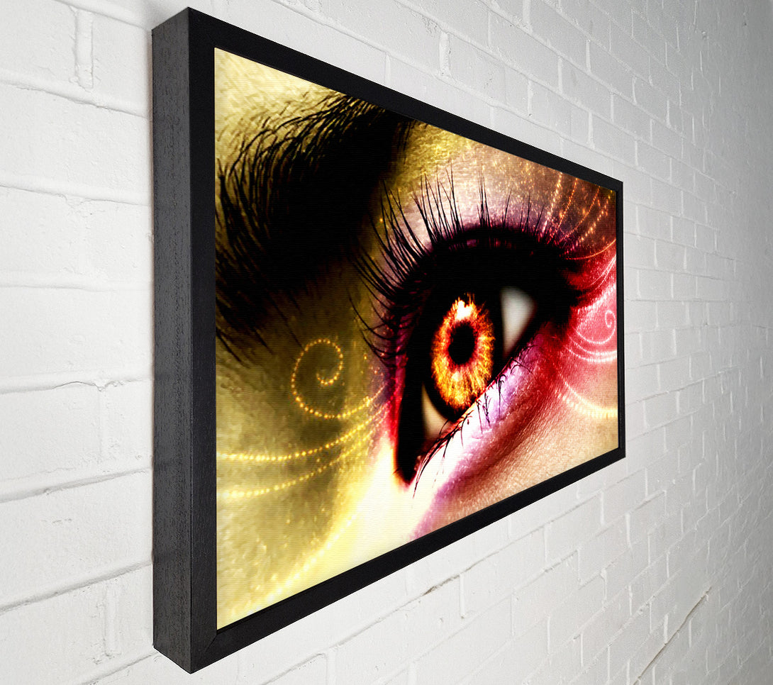  A Canvas Print of Peacock Eye Swirl 1 Canvas Art