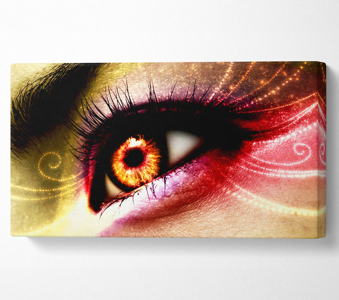  A Canvas Print of Peacock Eye Swirl 1 Canvas Art