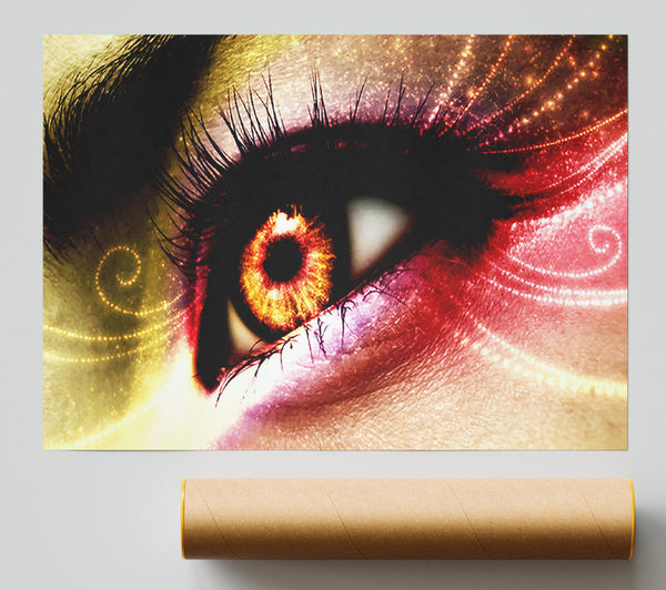 Peacock Eye Swirl 1 Poster