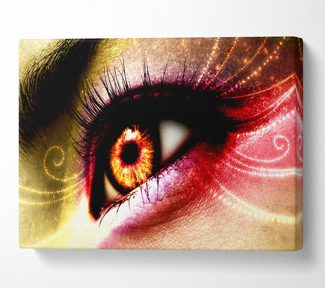  A Canvas Print of Peacock Eye Swirl 1 Canvas Art