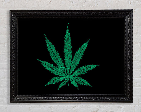 Ganja Leaf Framed Print