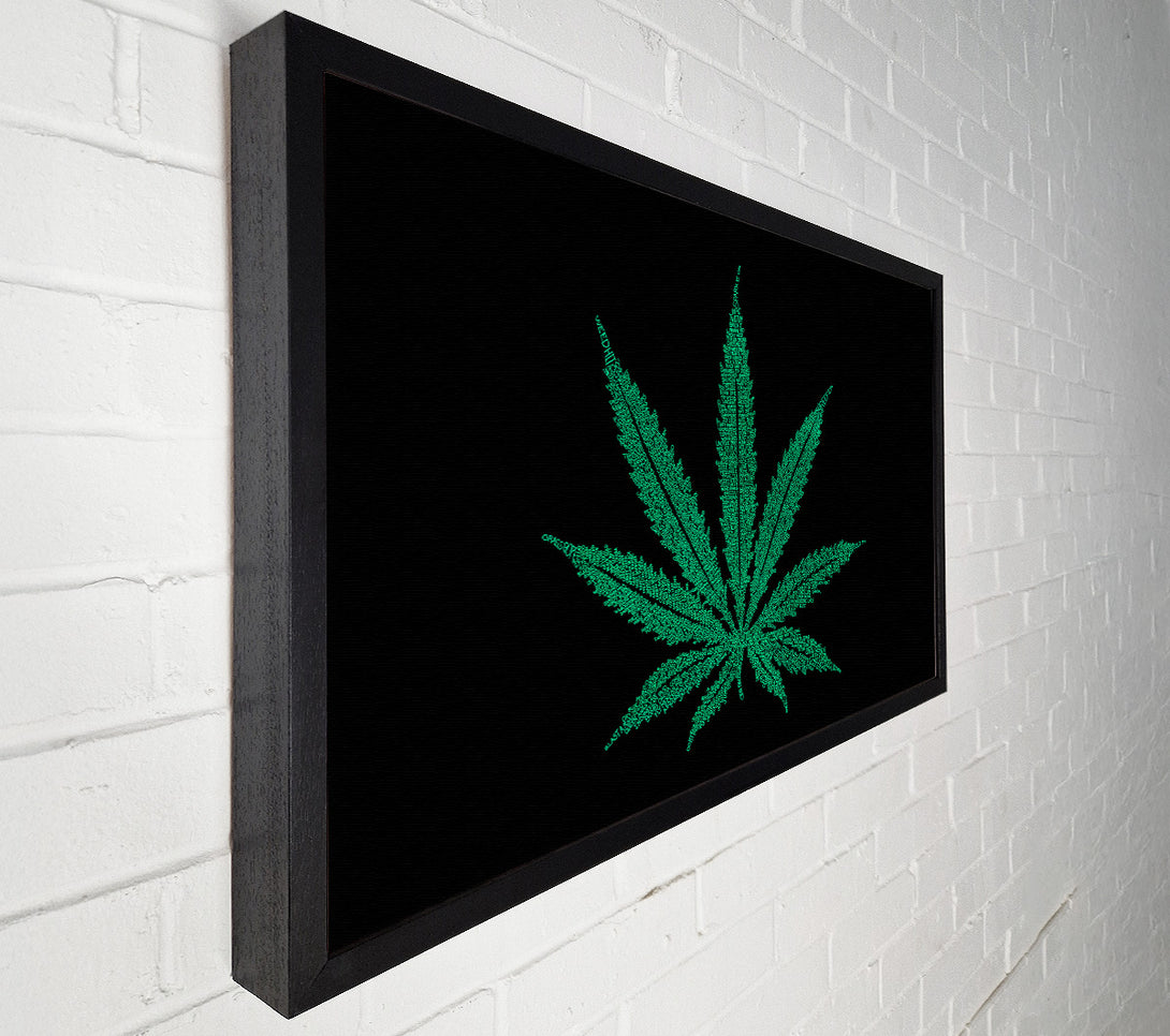  A Canvas Print of Ganja Leaf Canvas Wall Art