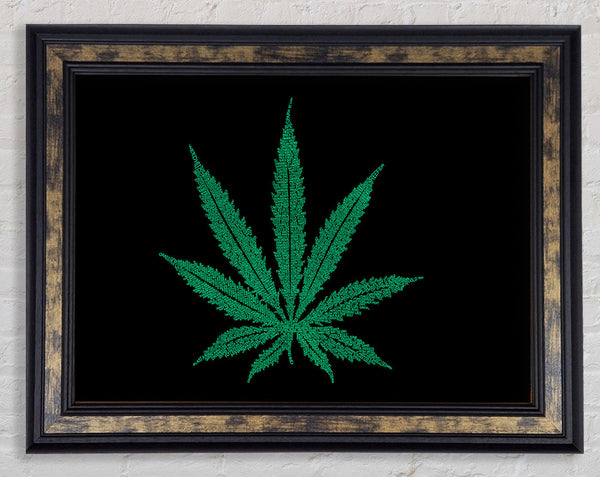 Ganja Leaf Framed Print