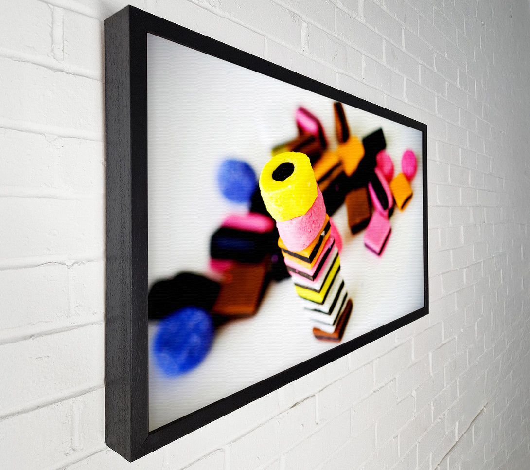  A Canvas Print of Liquorice Allsorts Stack Canvas Print