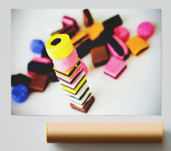 Liquorice Allsorts Stack Print