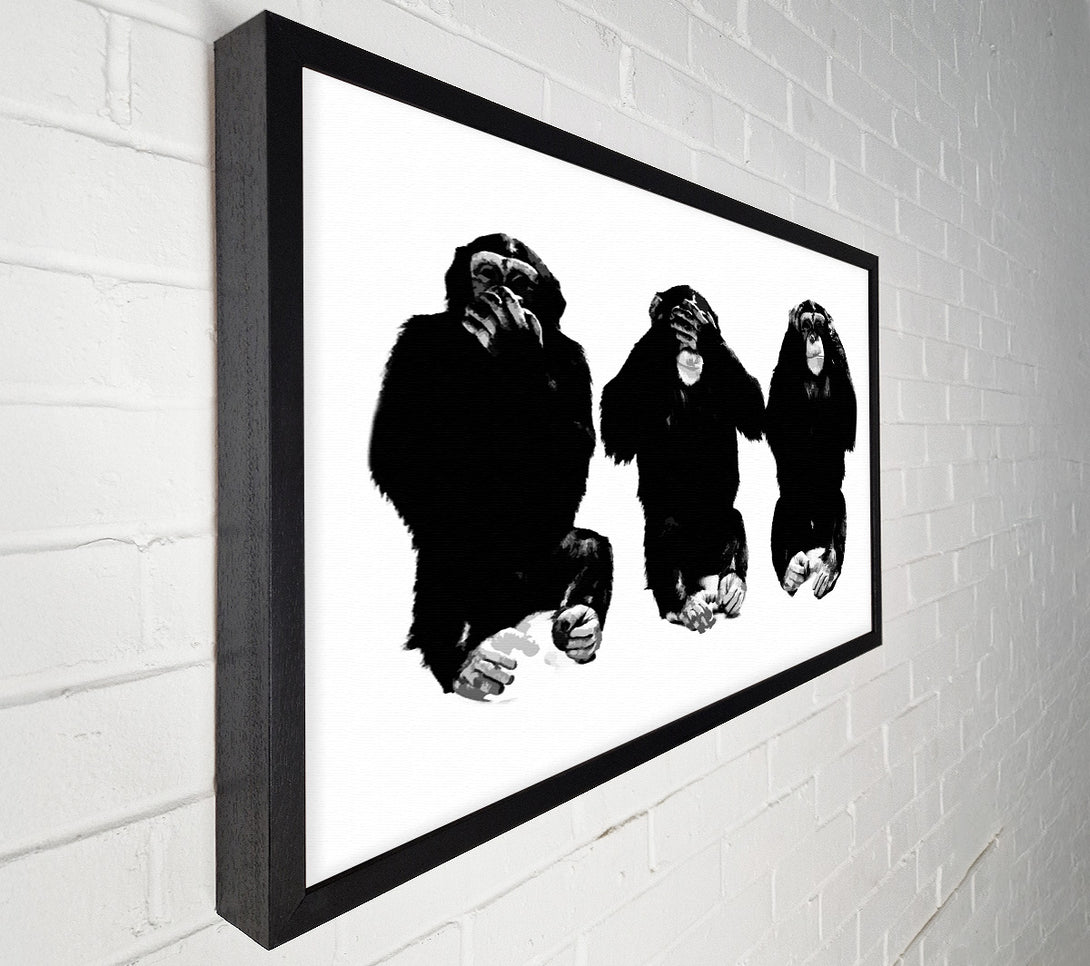  A Canvas Print of Speak No Evil See No Evil Hear No Evil Canvas Art