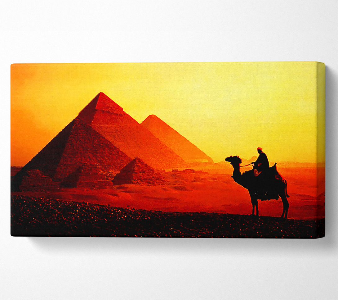  A Canvas Print of Camel Pyramid Ride Canvas Wall Art