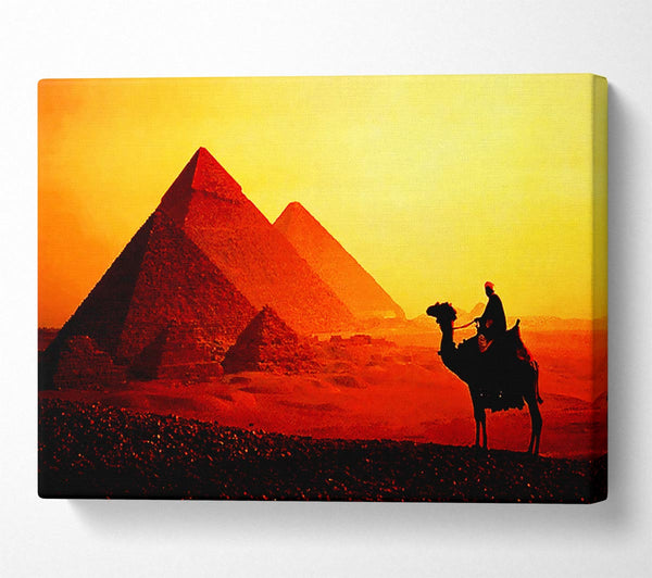  A Canvas Print of Camel Pyramid Ride Canvas Wall Art