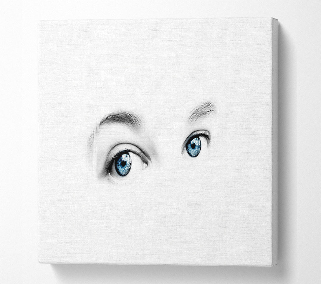  A Canvas Print of Blue Eyes Canvas Print