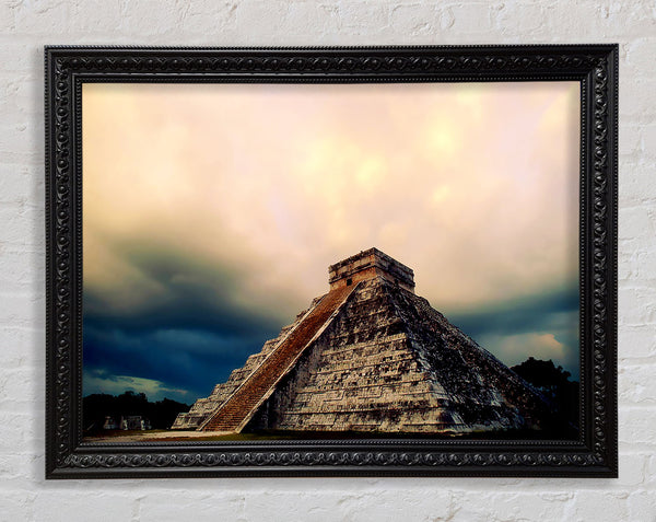 Mexicos Ancient Monument Framed Print