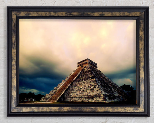 Mexicos Ancient Monument Framed Print