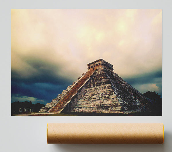 Mexicos Ancient Monument Poster