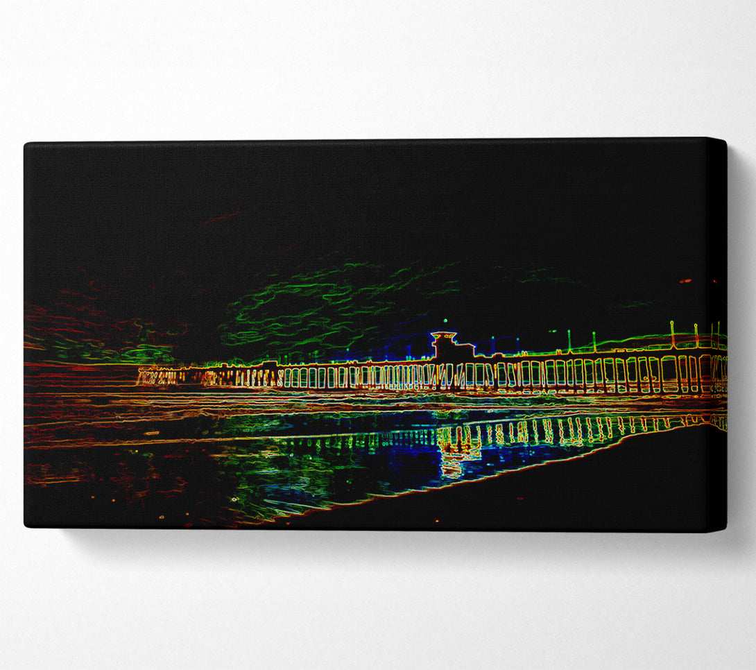  A Canvas Print of Night Pier Canvas Print