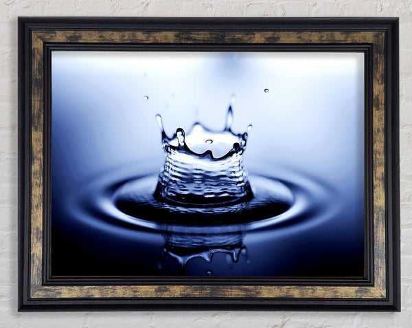 Water Drop Reflections Framed Print