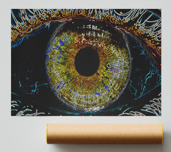 Abstract Eye Giclee Print