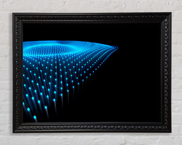 Blue Fairy Lights Framed Print