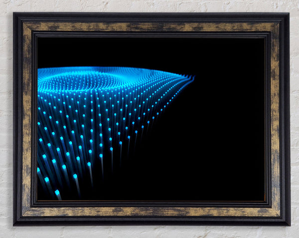 Blue Fairy Lights Framed Print