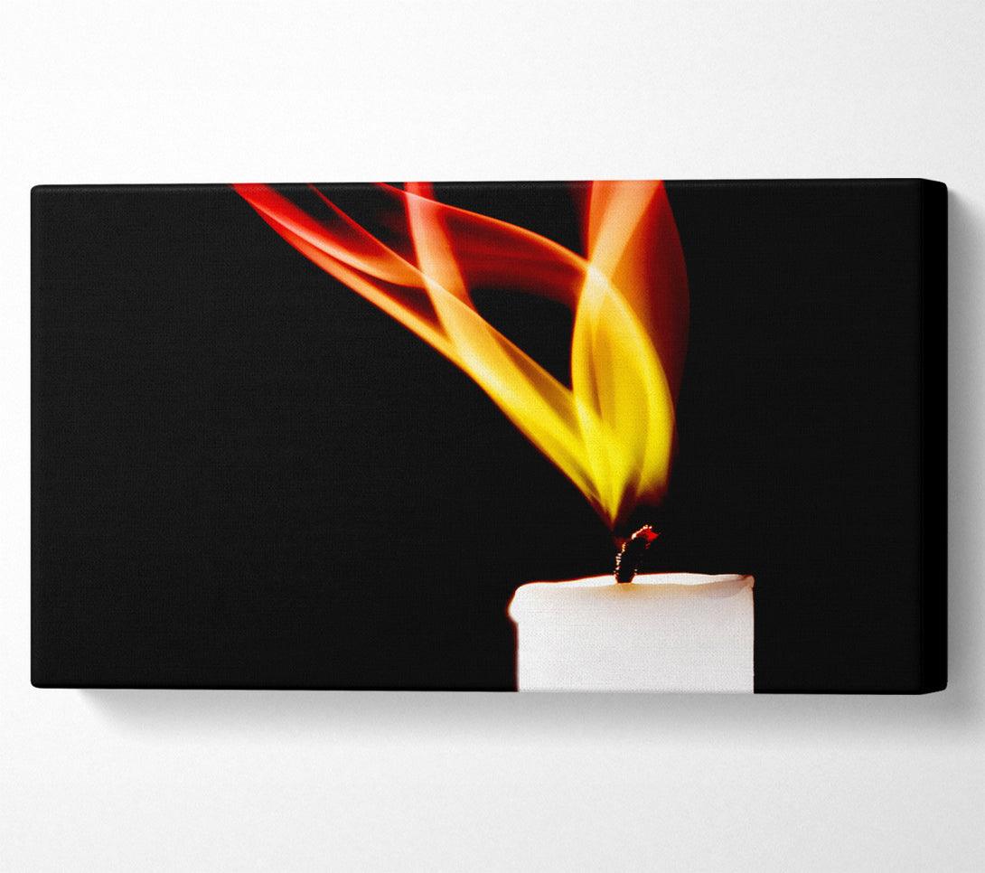  A Canvas Print of Flame Of A Candle Canvas Art