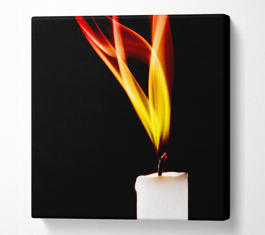  A Canvas Print of Flame Of A Candle Canvas Art