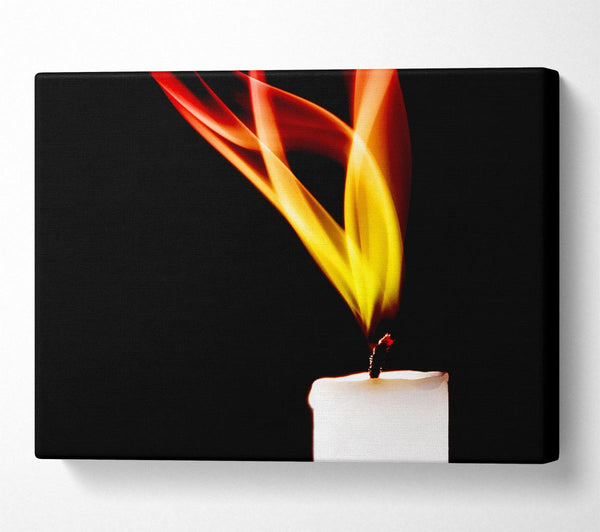  A Canvas Print of Flame Of A Candle Canvas Art