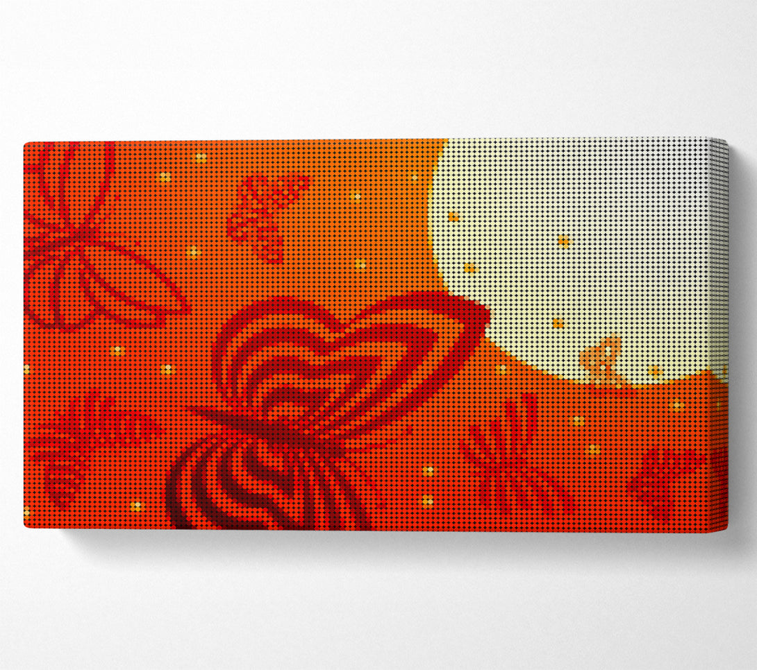  A Canvas Print of Butterfly Sun Canvas Wall Art