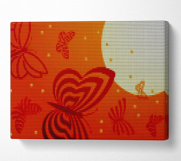  A Canvas Print of Butterfly Sun Canvas Wall Art