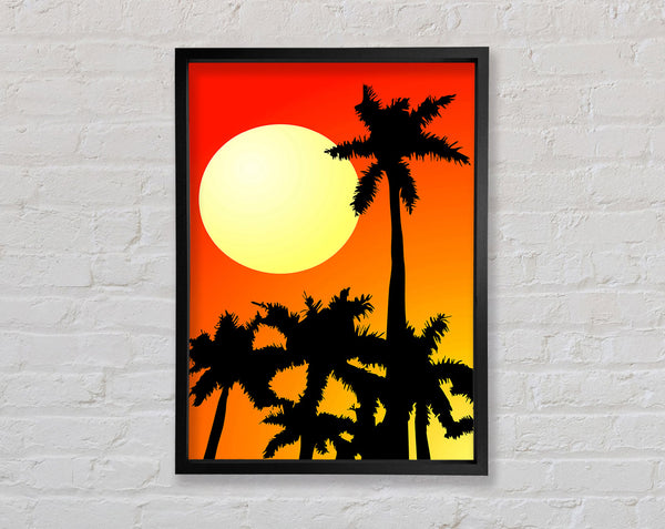 Palme Sonne