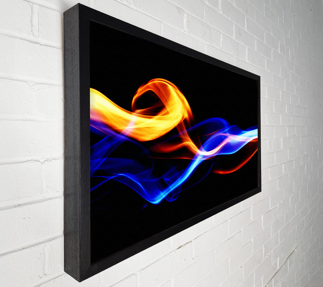  A Canvas Print of Flames Of Smoke Canvas Wall Art