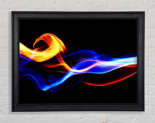 Flames Of Smoke Framed Print