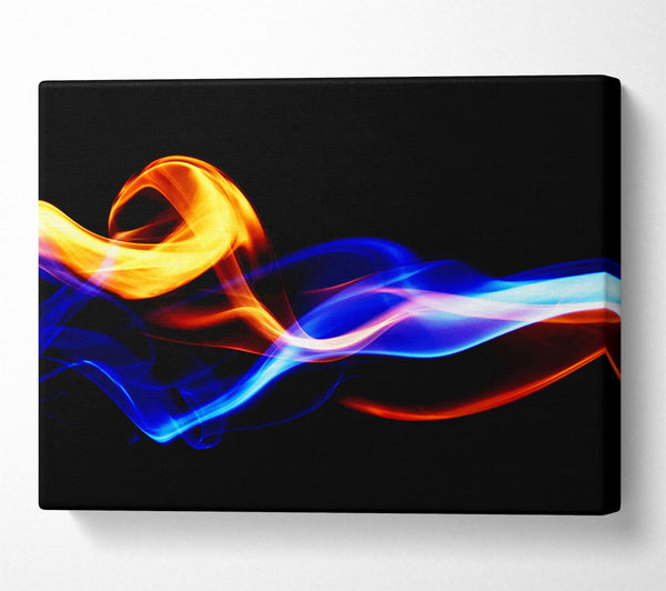  A Canvas Print of Flames Of Smoke Canvas Wall Art