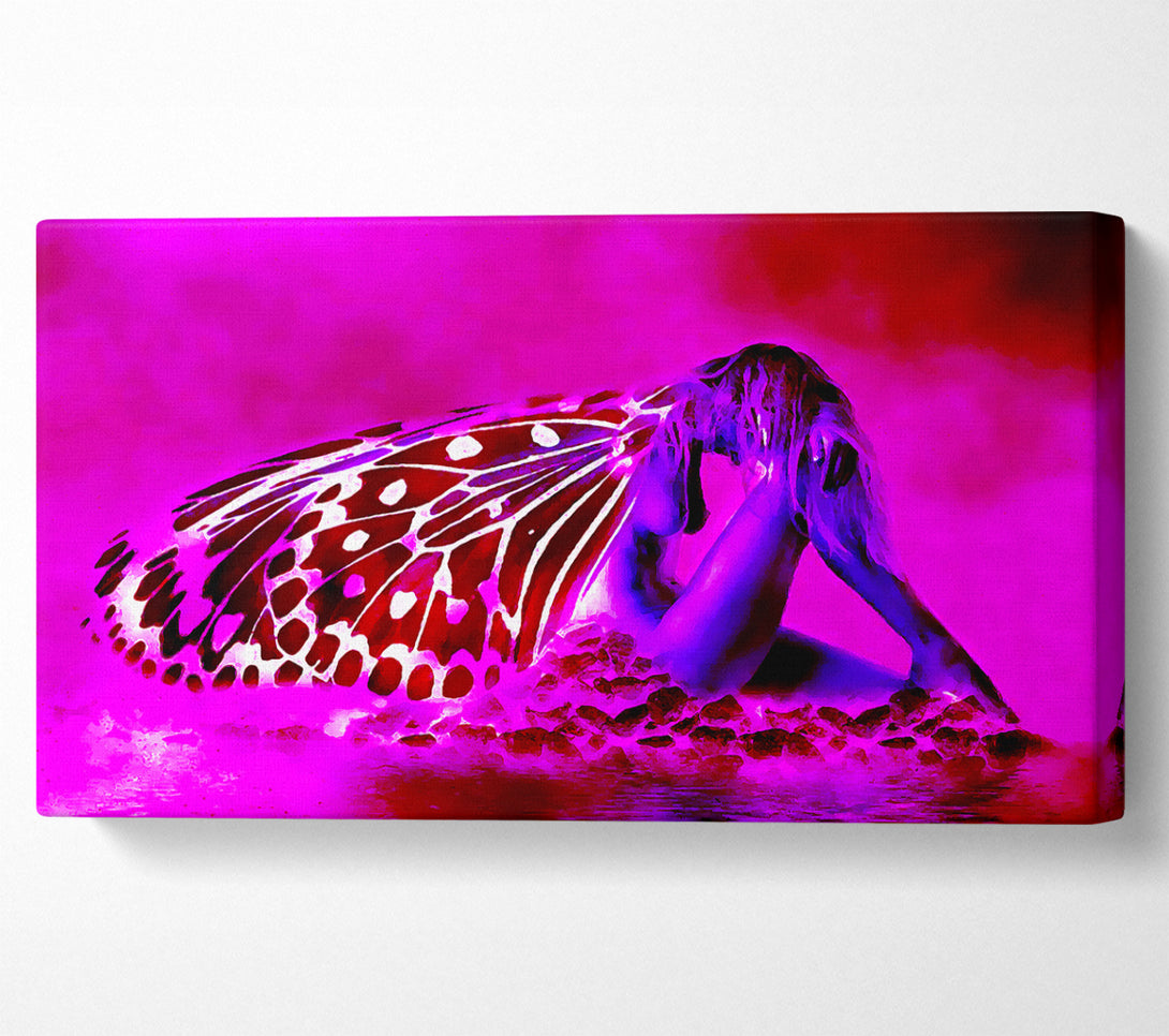  A Canvas Print of Pink Angel Wings Canvas Art