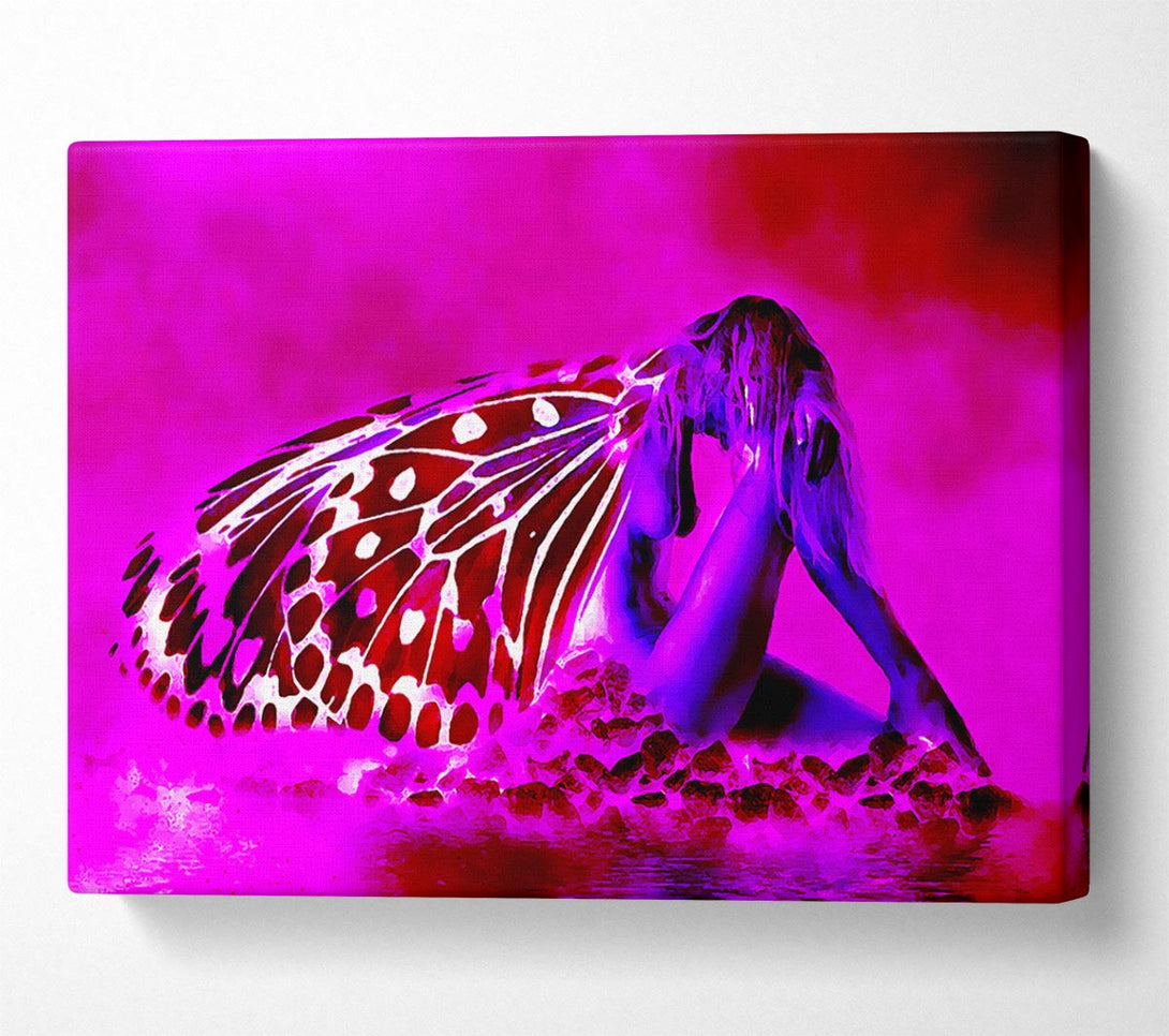  A Canvas Print of Pink Angel Wings Canvas Art