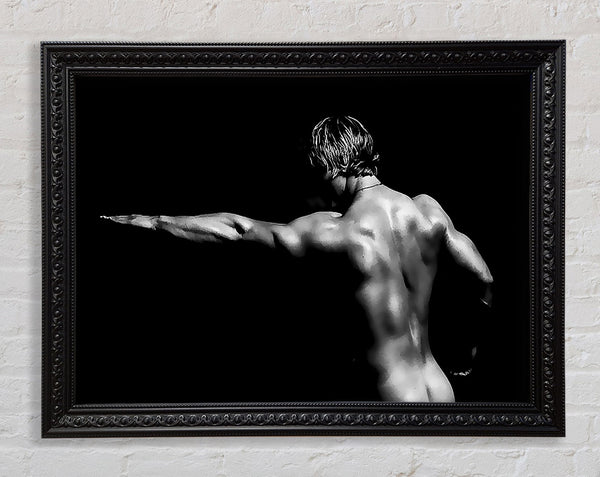 Contours Of A Man Framed Print