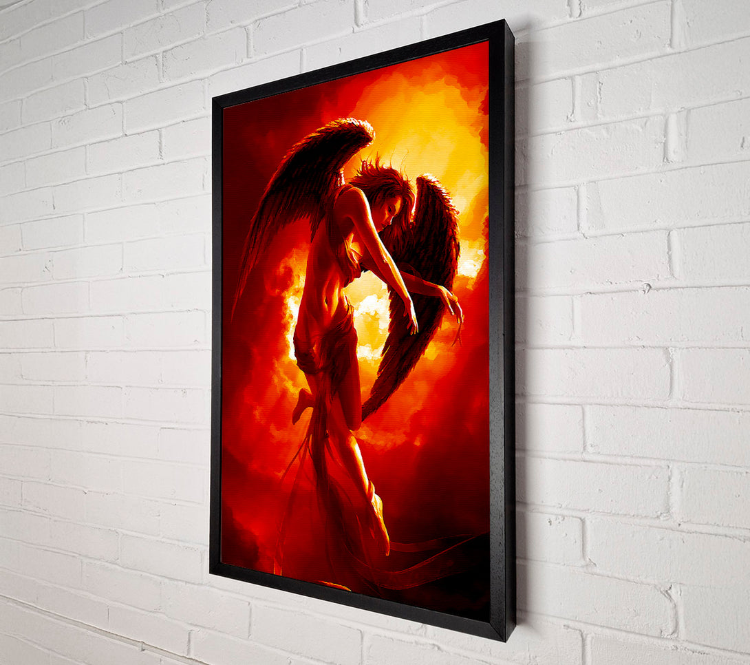  A Canvas Print of Red Guardian Angel Canvas Print