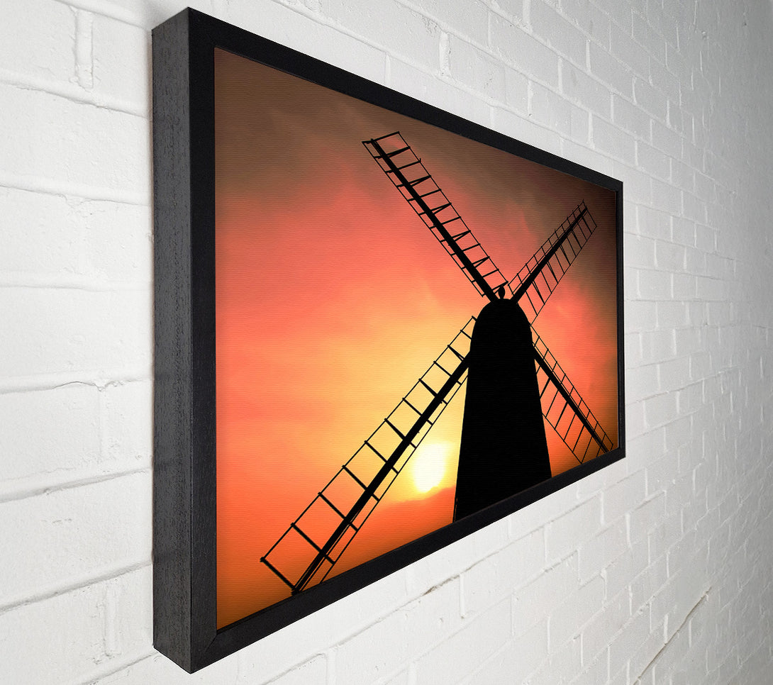  A Canvas Print of Windmill In Sunlight Canvas Wall Art