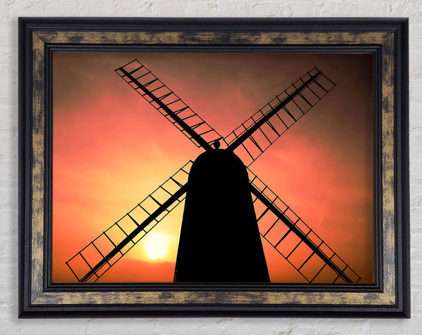 Windmill In Sunlight Framed Print