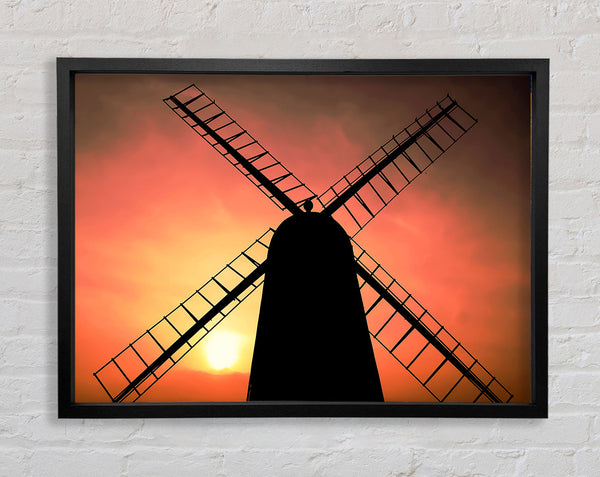 Windmill In Sunlight Framed Print