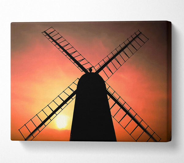 A Canvas Print of Windmill In Sunlight Canvas Wall Art