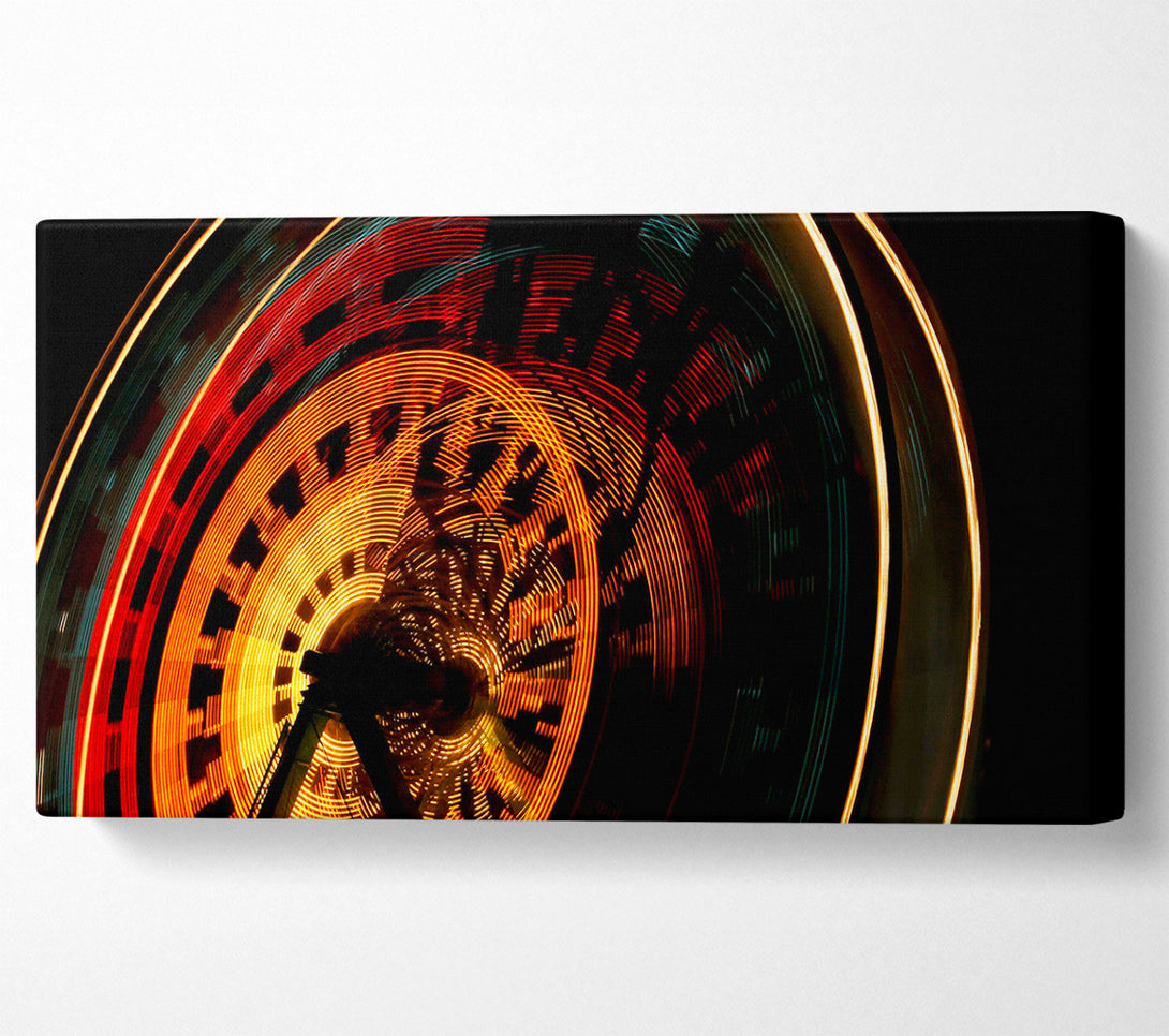  A Canvas Print of Ferris Wheel At Night Canvas Wall Art