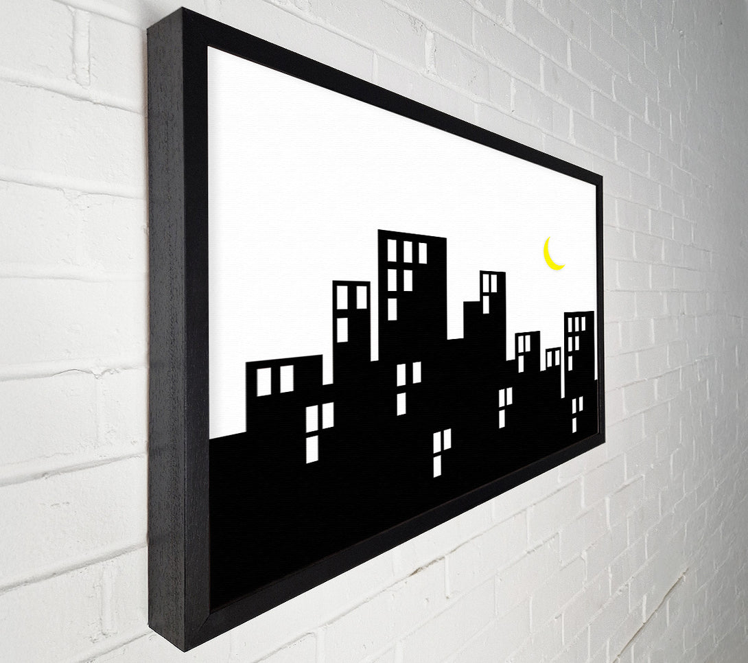  A Canvas Print of City Moonlight Canvas Art
