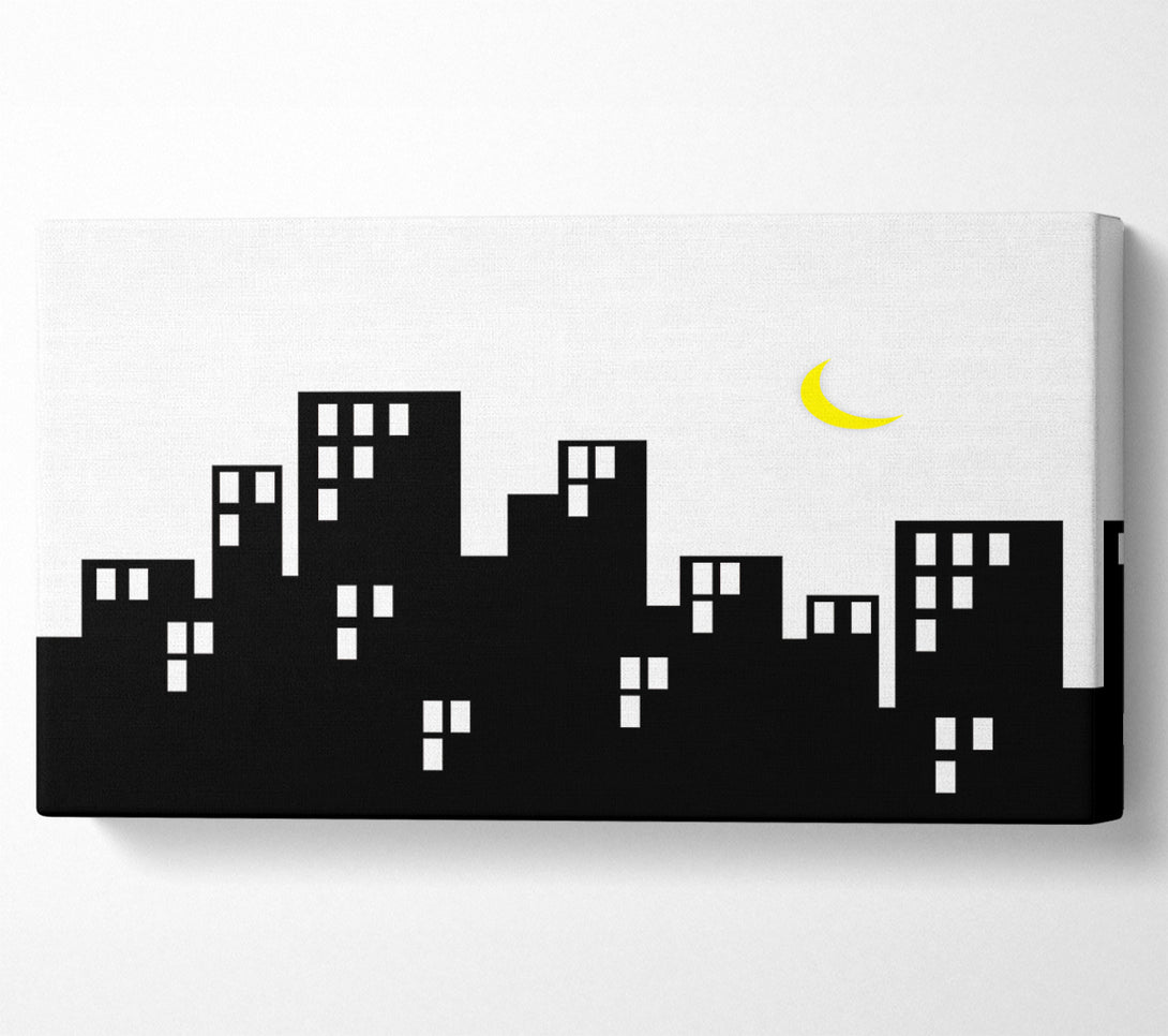  A Canvas Print of City Moonlight Canvas Art