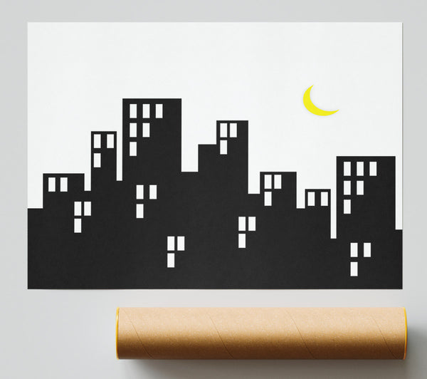 City Moonlight Print