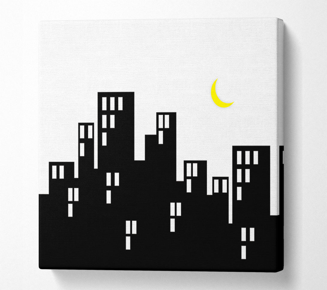  A Canvas Print of City Moonlight Canvas Art